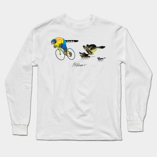 B Kliban cat - cat riding a bicycle Long Sleeve T-Shirt